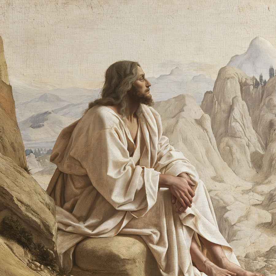 Jesus in the Desert - Florentine Renaissance · Square n° 3