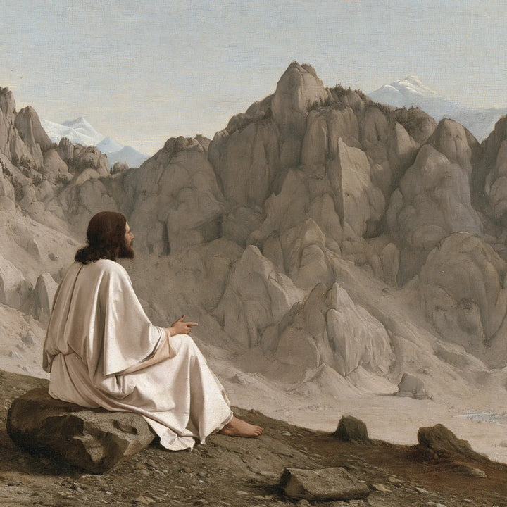 Jesus in the Desert — Contemplation of the Stone Wall