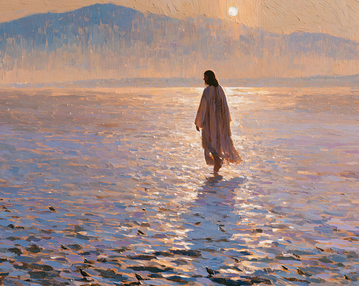 Jesus in the Desert — The Traveller in the Evening Mosaic
