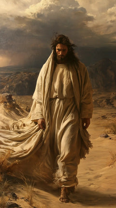 Jesus in the Desert — The Gentleness of a Step through Ochre