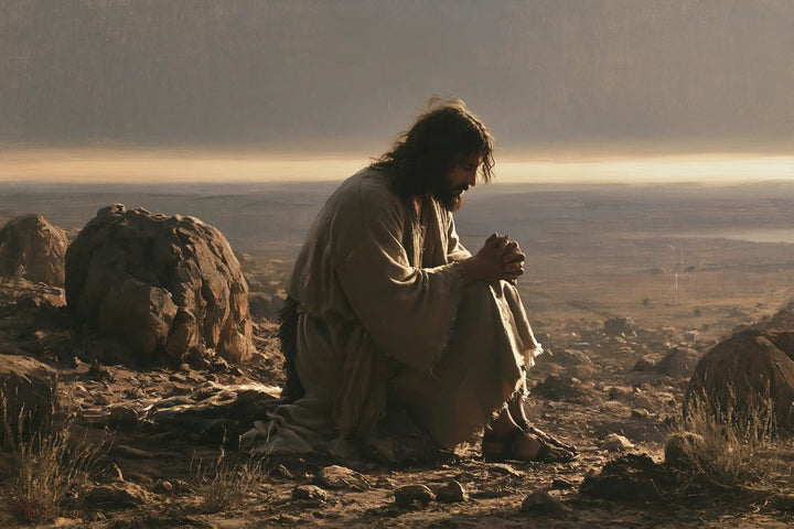 Jesus in the Desert - Jesus in Prayer · Landscape n° 14