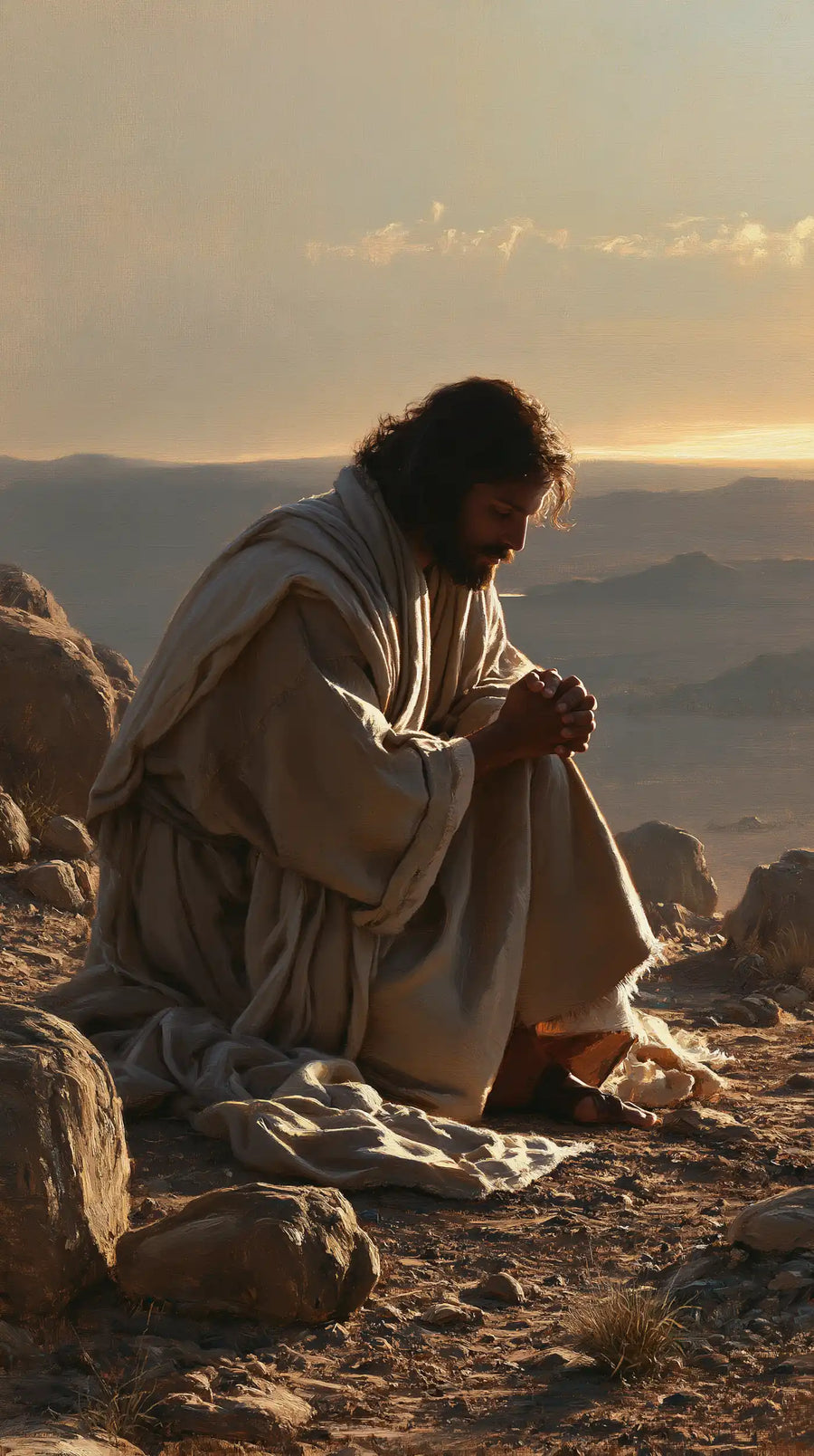 Jesus in the Desert - Jesus in Prayer · Portrait n° 1