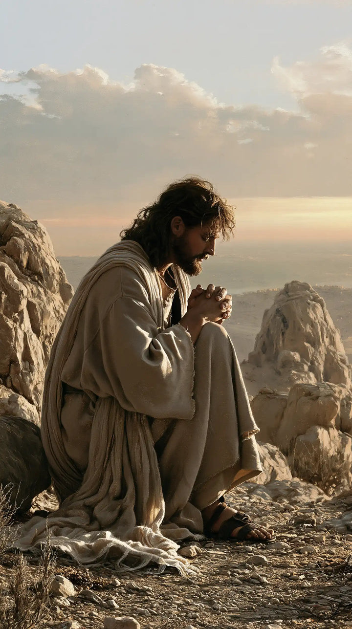Jesus in the Desert - Jesus in Prayer · Portrait n° 4