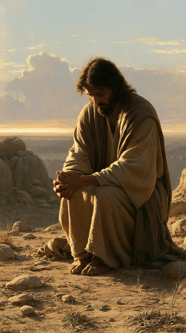 Jesus in the Desert - Jesus in Prayer · Portrait n° 14