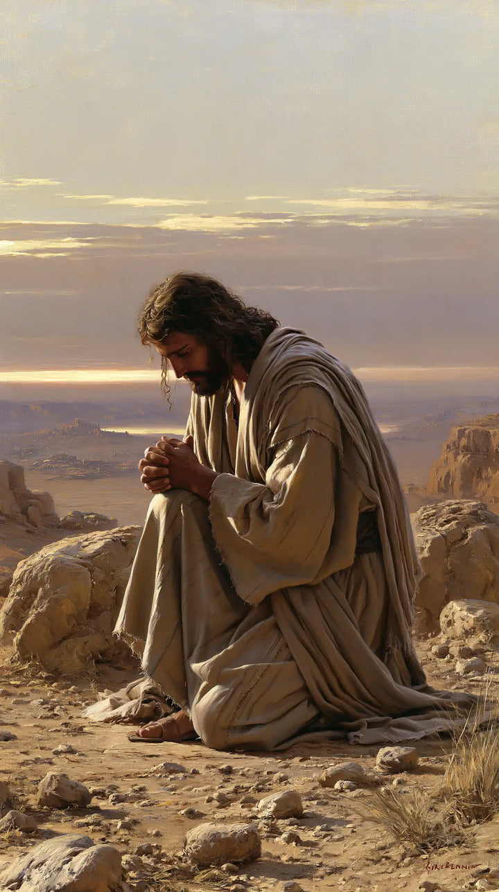 Jesus in the Desert - Jesus in Prayer · Portrait n° 26