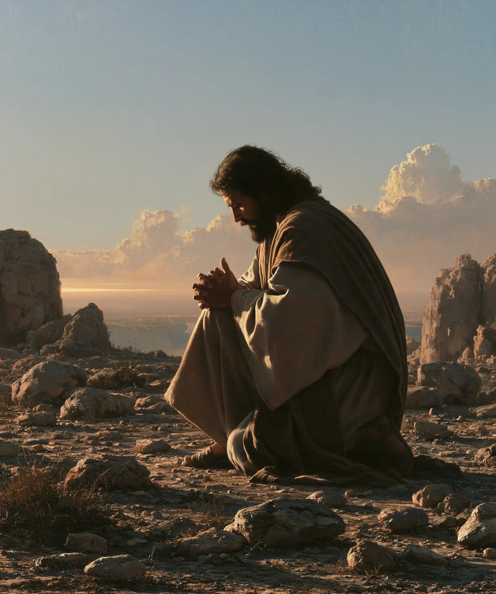 Jesus in the Desert - Jesus in Prayer · Portrait n° 44