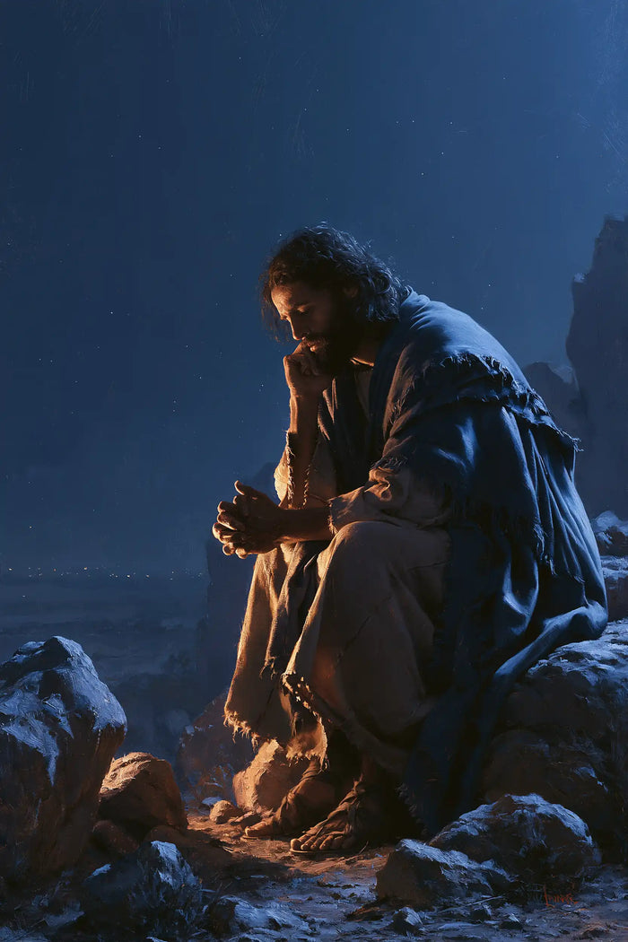 Jesus in the Desert — The Vigil in the Breath of Azure