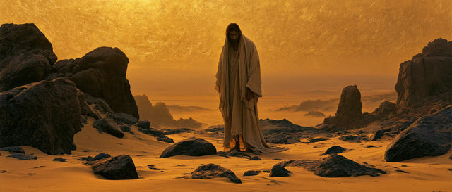 Jesus in the Desert — Solitude in the Orange Sand