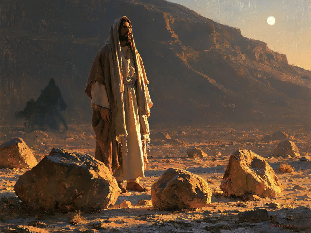 Jesus in the Desert — The Long Veil before the Amber Stones