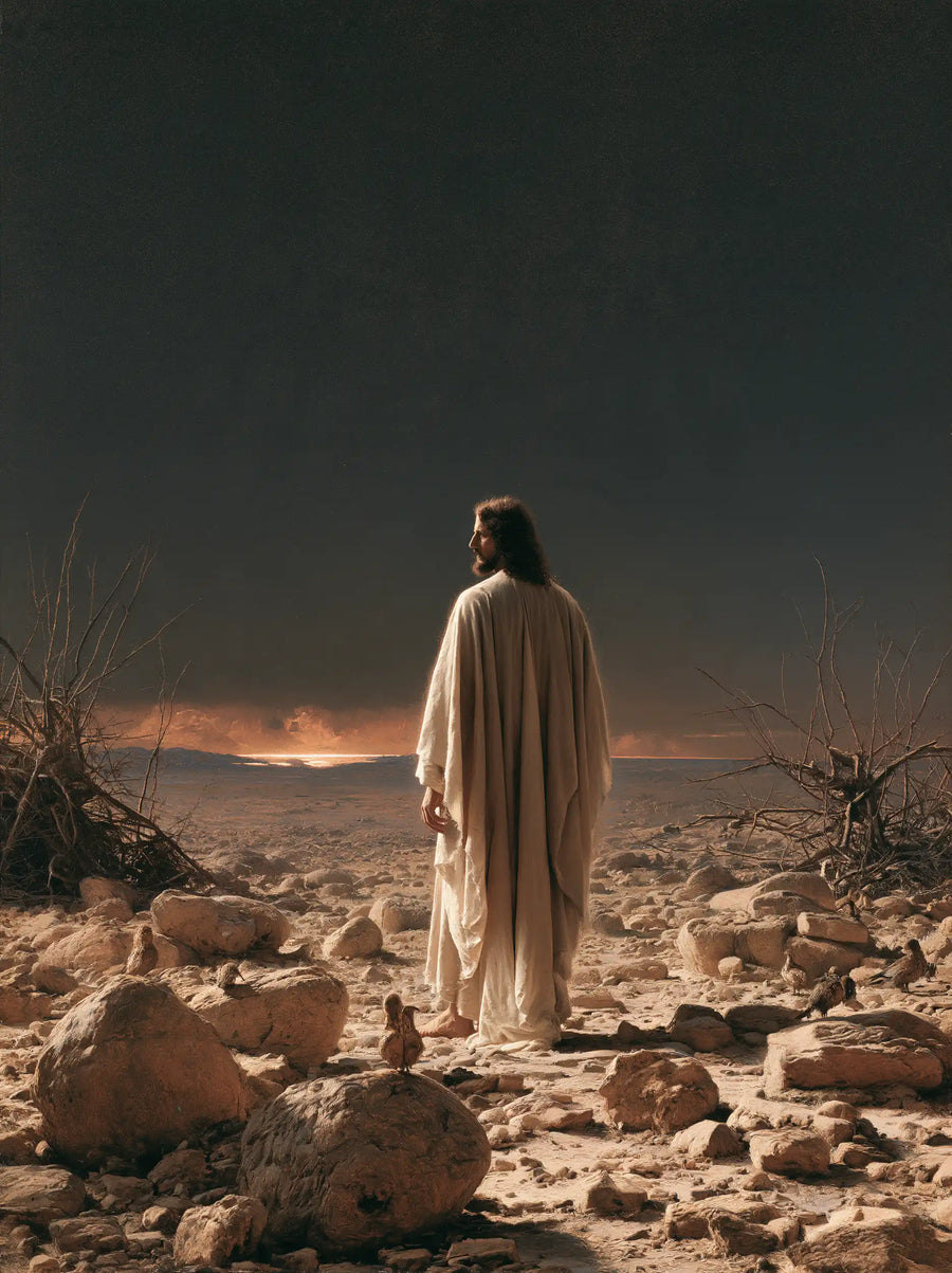 Jesus in the Desert - Symbolist · Portrait n° 27