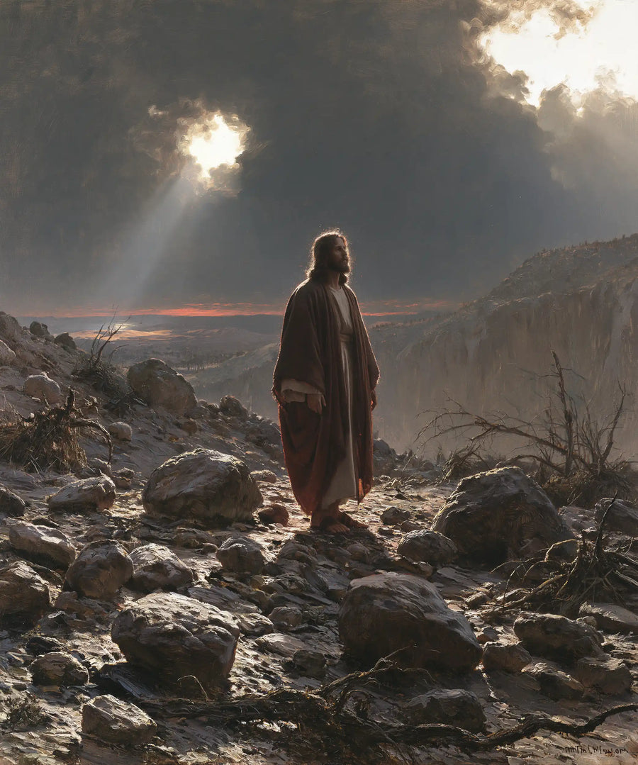 Jesus in the Desert - Symbolist · Portrait n° 34