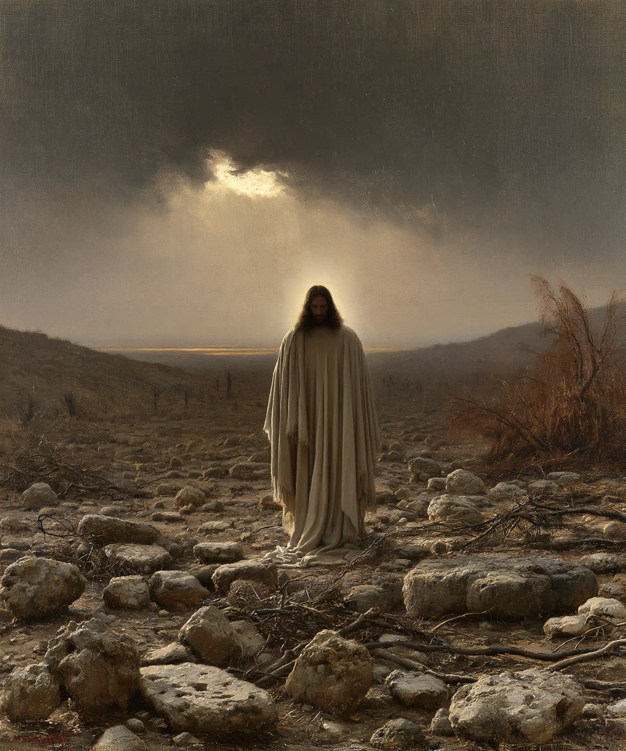 Jesus in the Desert - Symbolist · Portrait n° 36