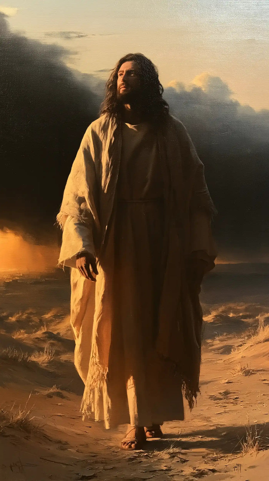 Jesus in the Desert - Victory Over Temptation · Portrait n° 1