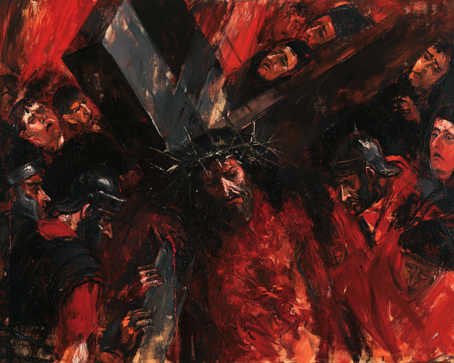 The Stations of the Cross — The Burden amid Charcoal Shards