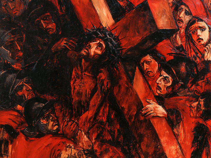 The Stations of the Cross — The Face Lifted beneath the Ember Cross