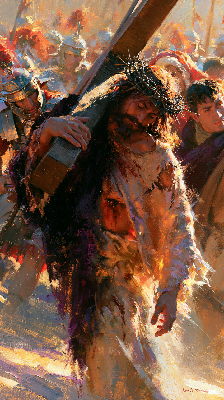The Stations of the Cross — The Face Inclined toward the Wooden Burden