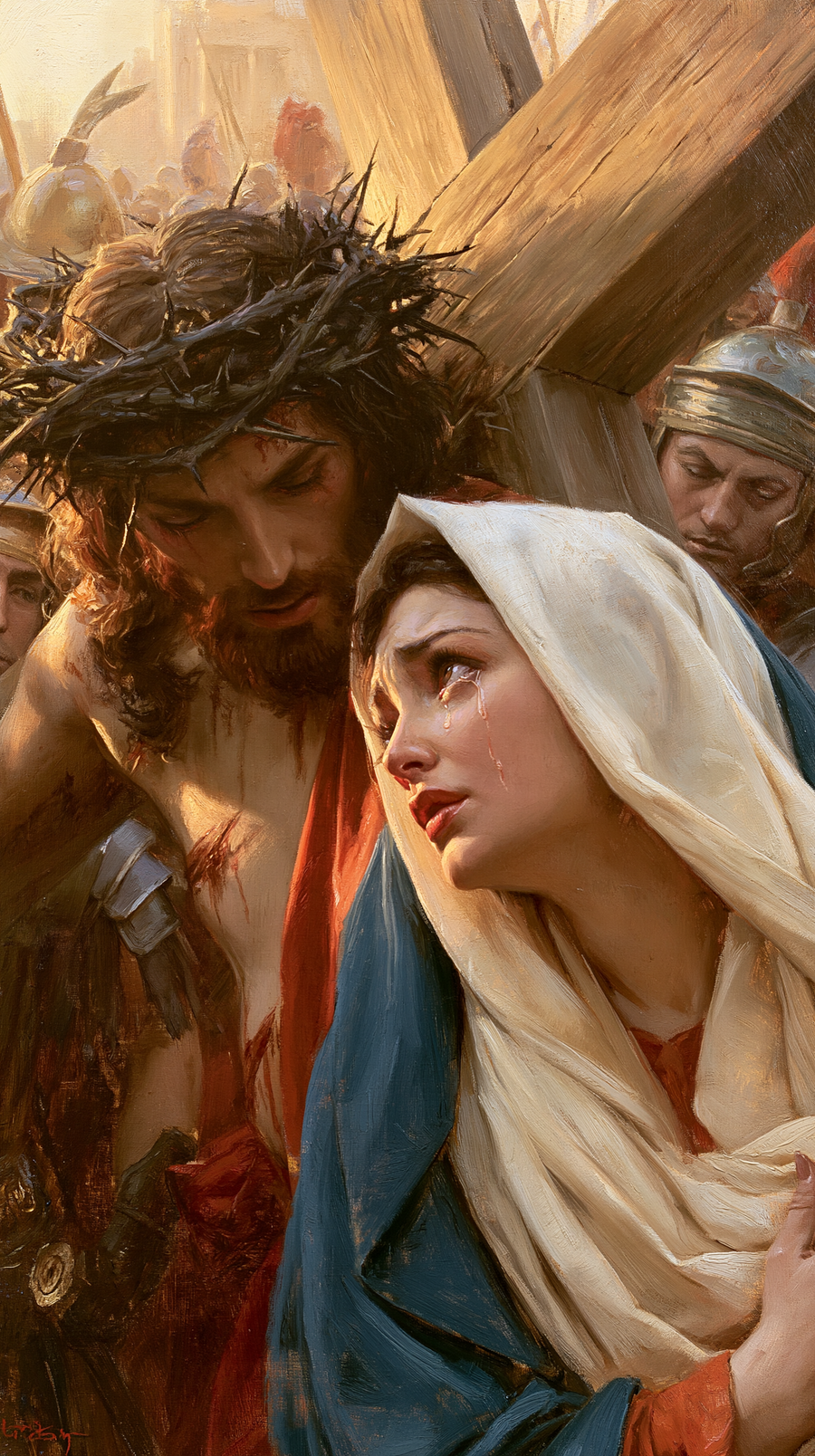 The Stations of the Cross - Jesus meets his mother · Portrait n° 59