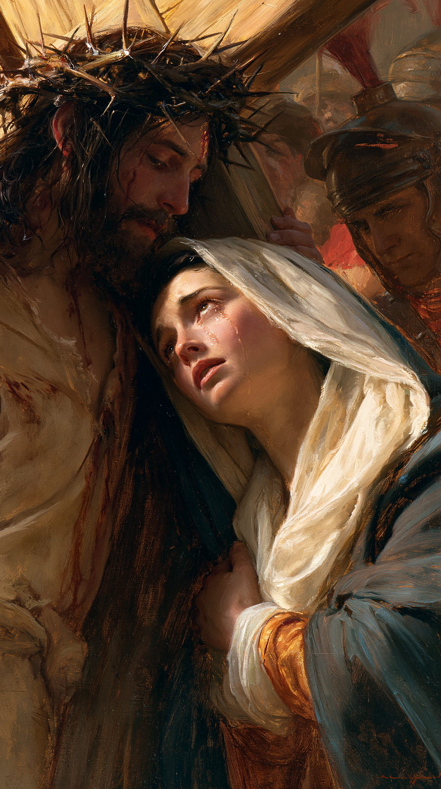 Korsets stationer - Jesus møder sin mor · Portræt n° 91