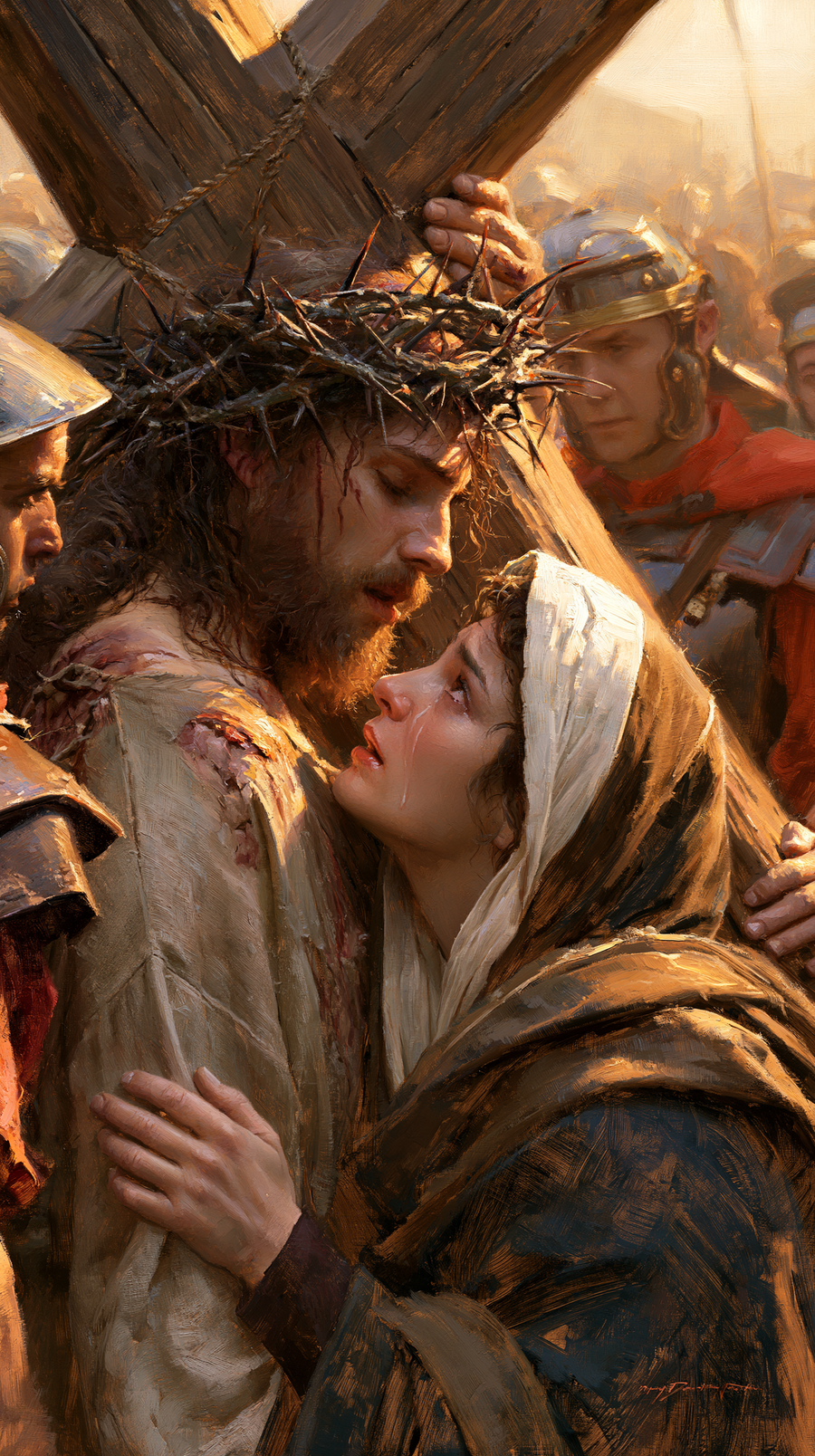The Stations of the Cross - Jesus meets his mother · Portrait n° 94