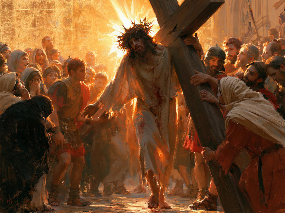 The Stations of the Cross - Sacred Gold · Landscape n° 9 - Christian art