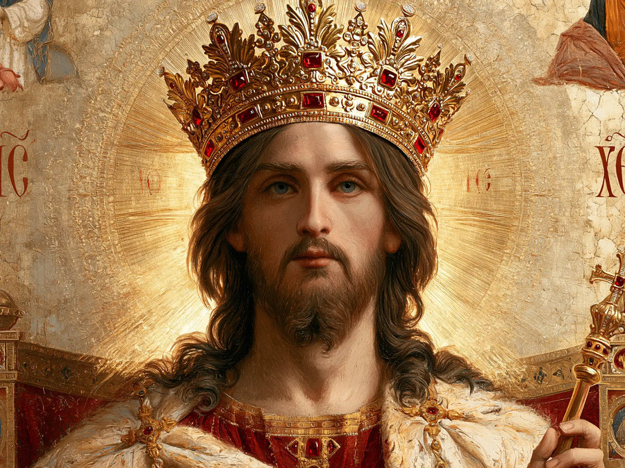 Jesus the King - Red, Ivory and Gold · Landscape n° 2