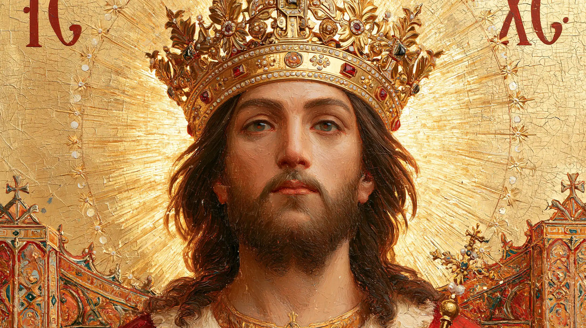 Jesus the King - Red, Ivory and Gold · Landscape n° 10