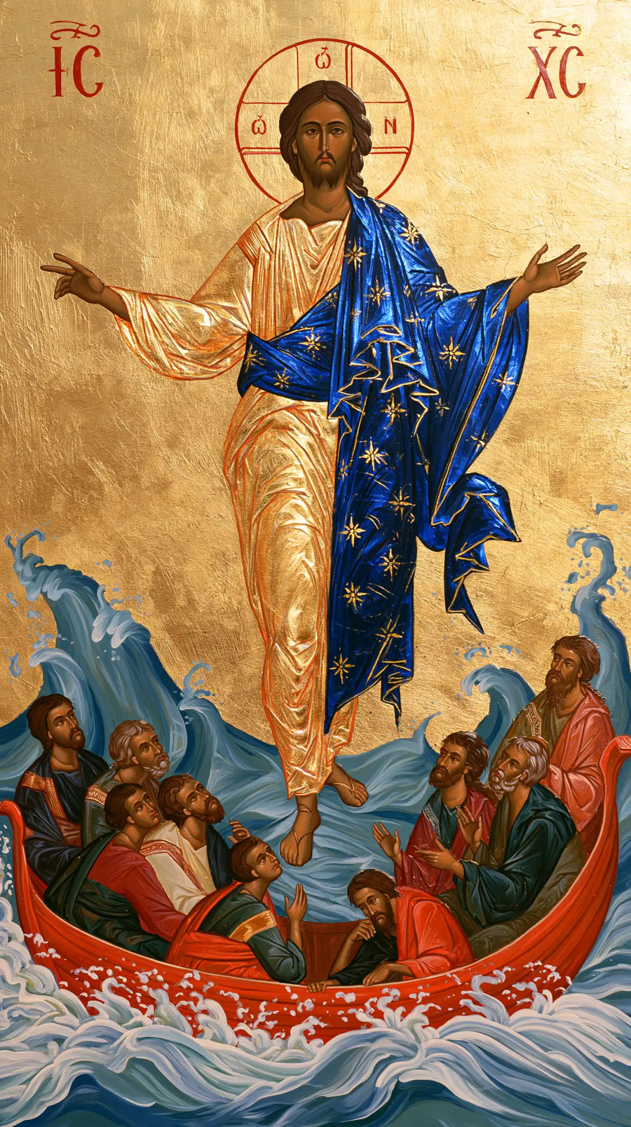 Jesus Walking on Water - Contemporary Byzantine · Portrait n° 7