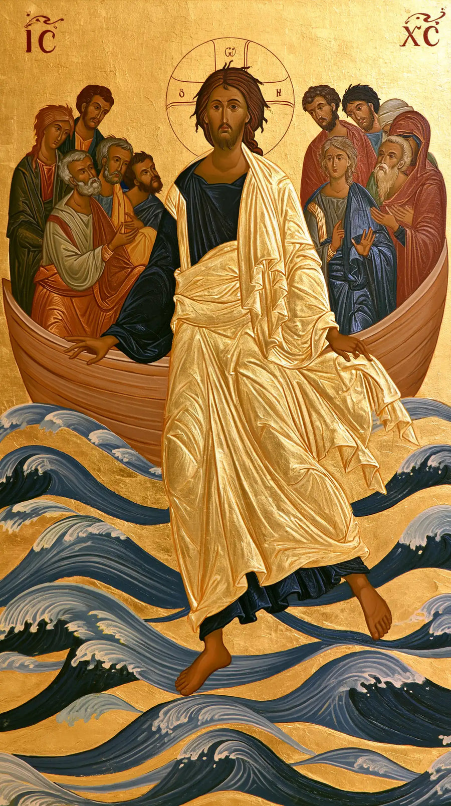 Jesus Walking on Water - Contemporary Byzantine · Portrait n° 17
