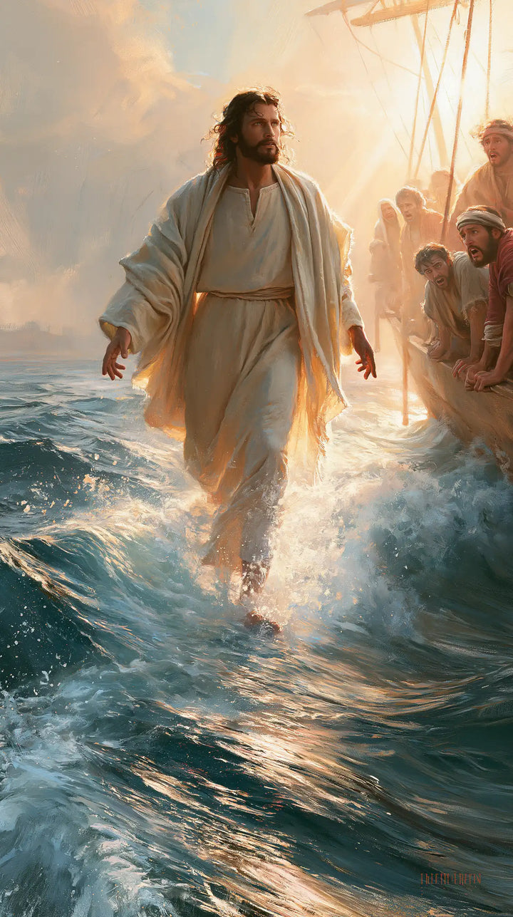 Jesus Walking on Water — Golden Linen beside the Boat’s Voices