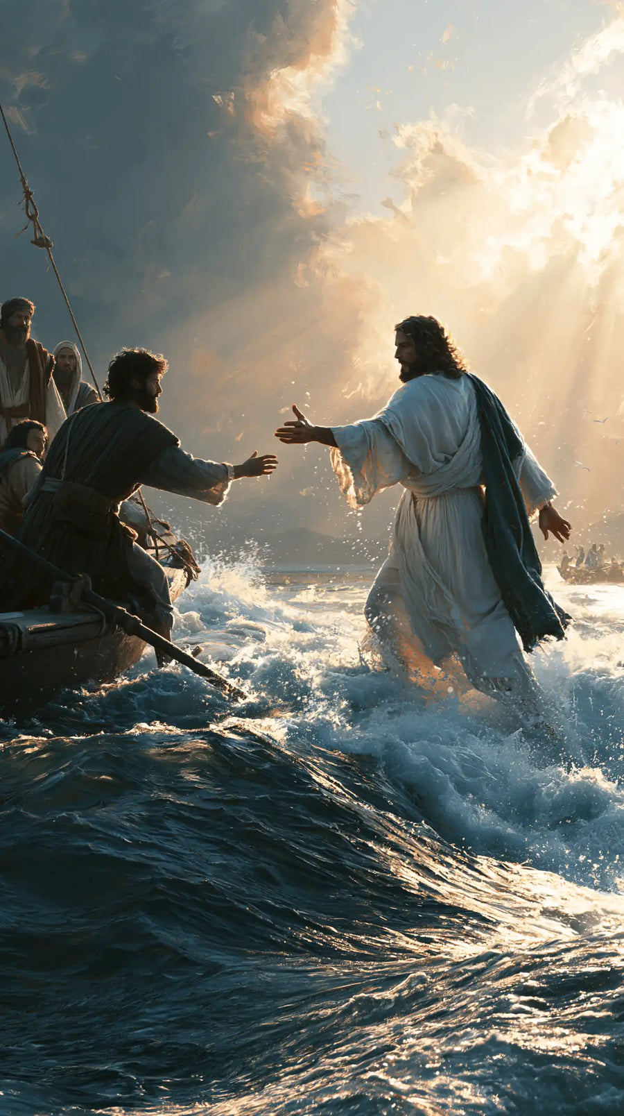 Jesus Walking on Water - Jesus Calls Peter · Portrait n° 9