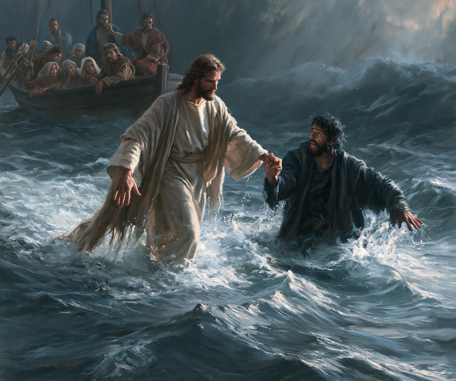 Jesus Walking on Water - Jesus Saves Peter · Landscape n° 2