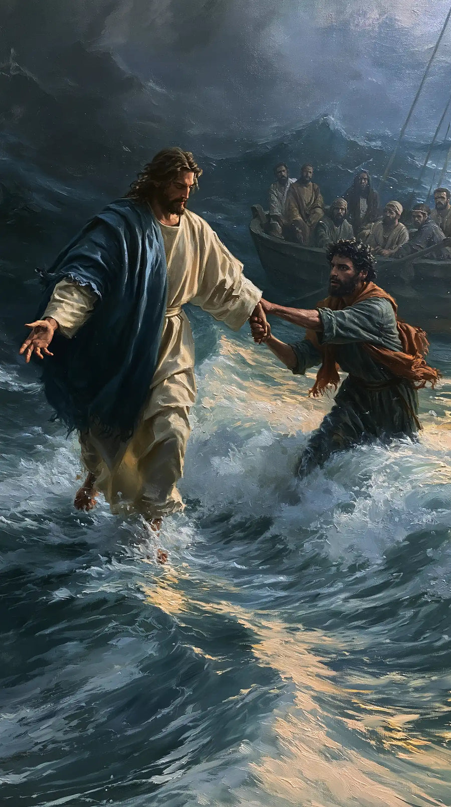 Jesus Walking on Water - Jesus Saves Peter · Portrait n° 11