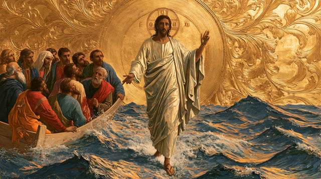 Jesus Walking on Water — The Blessing in the Floral Medallion