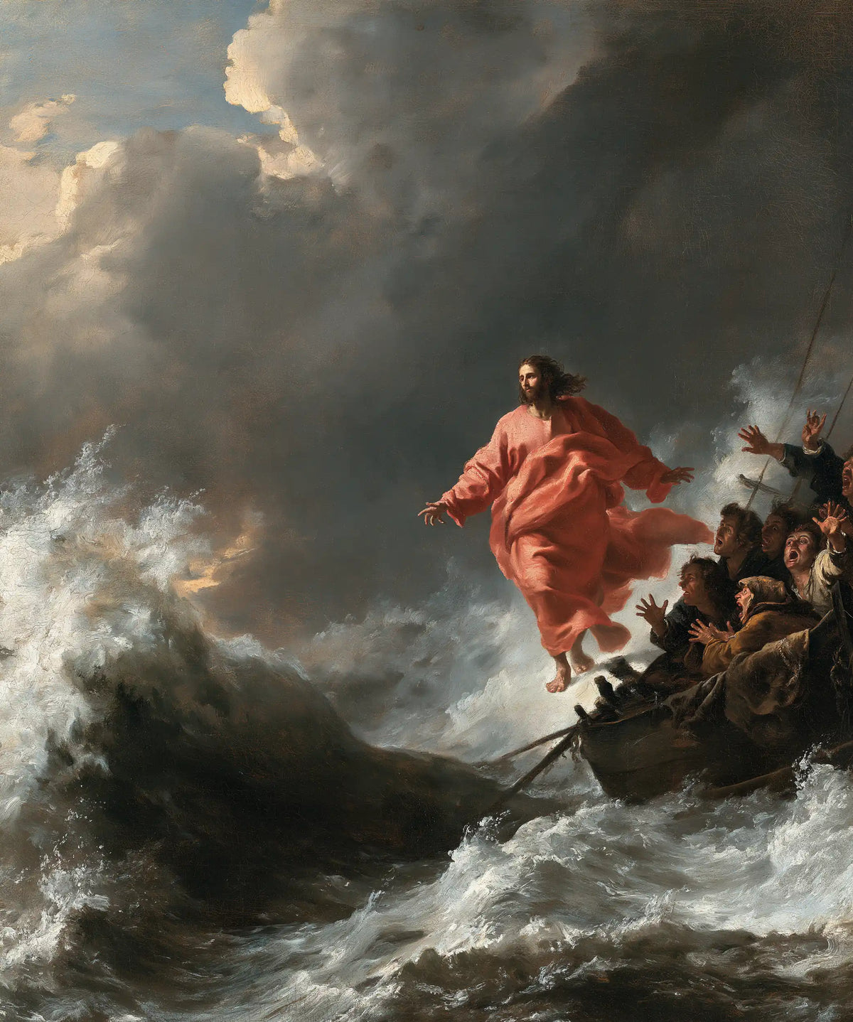 Jesus Walking on Water — Coral above the Depths