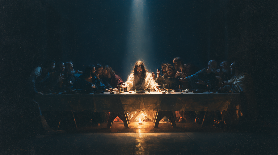 The Last Supper - Light-dark midnight blue n° 1