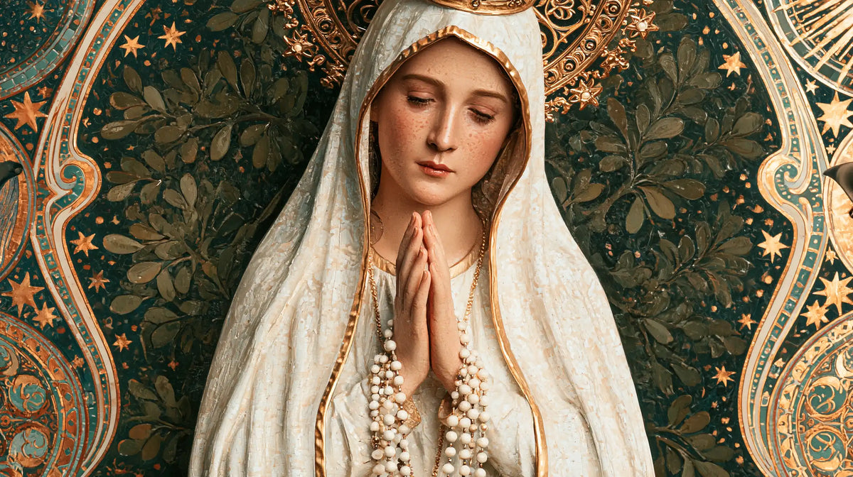 Our Lady of Fatima – Sacred Art Nouveau · Landscape no. 9