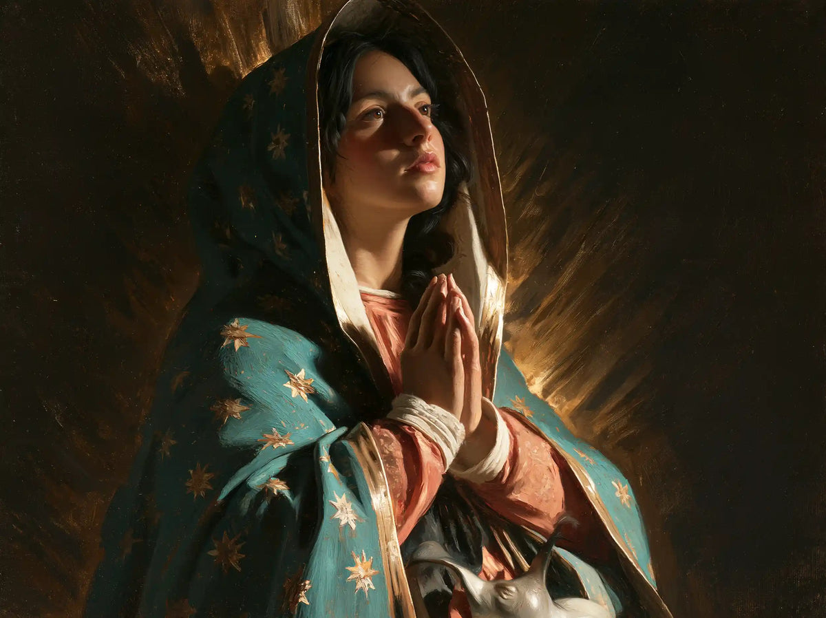 Our Lady of Guadalupe – Caravaggio Tenebrism · Landscape no. 2