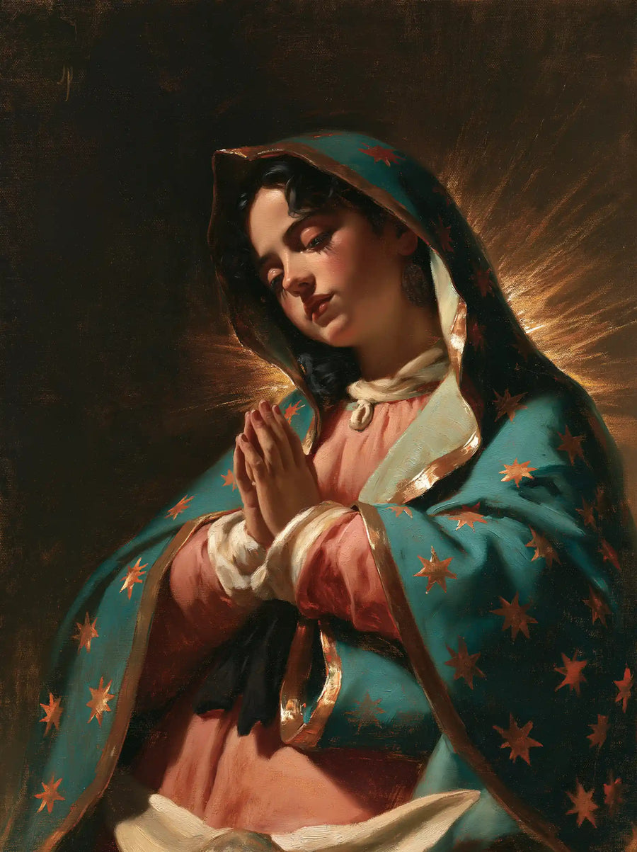Our Lady of Guadalupe – Caravaggio Tenebrism · Portrait no. 9