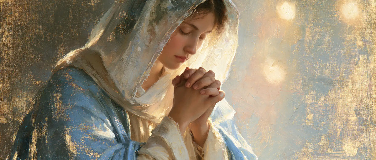 Virgin Mary in Prayer - Impressionist · Landscape n° 18