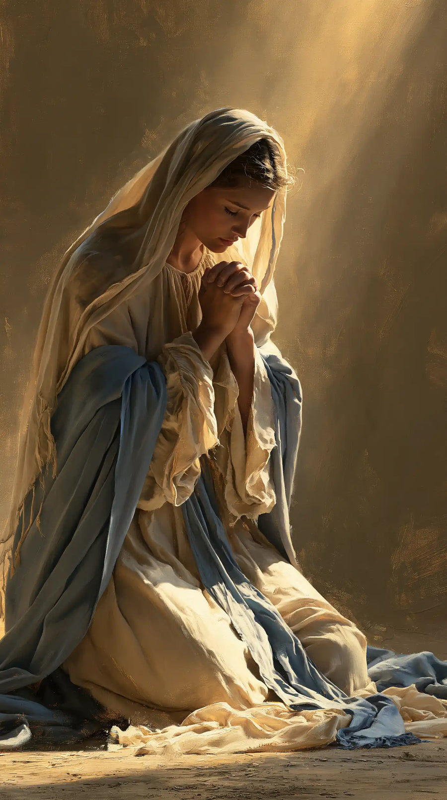 Virgin Mary in Prayer - Mary in Divine Light · Portrait n° 10