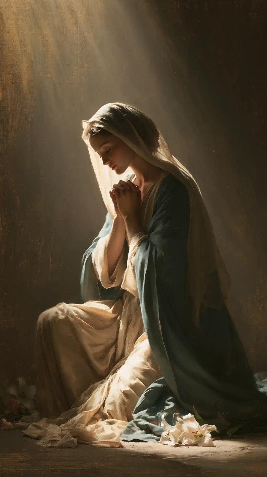 Virgin Mary in Prayer - Symbolist · Portrait n° 1