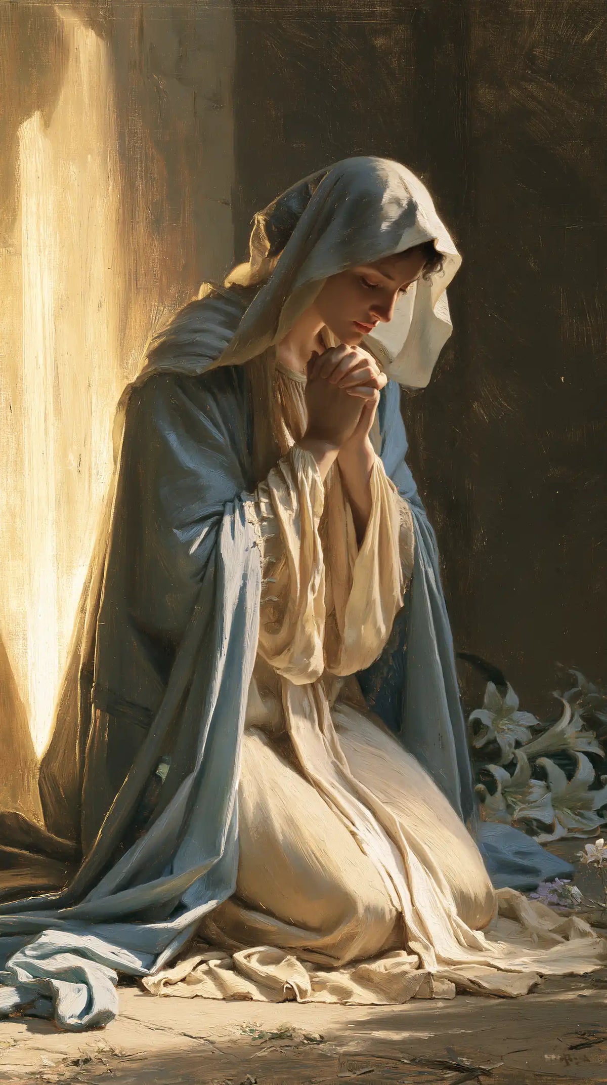 Virgin Mary in Prayer - Symbolist · Portrait n° 12