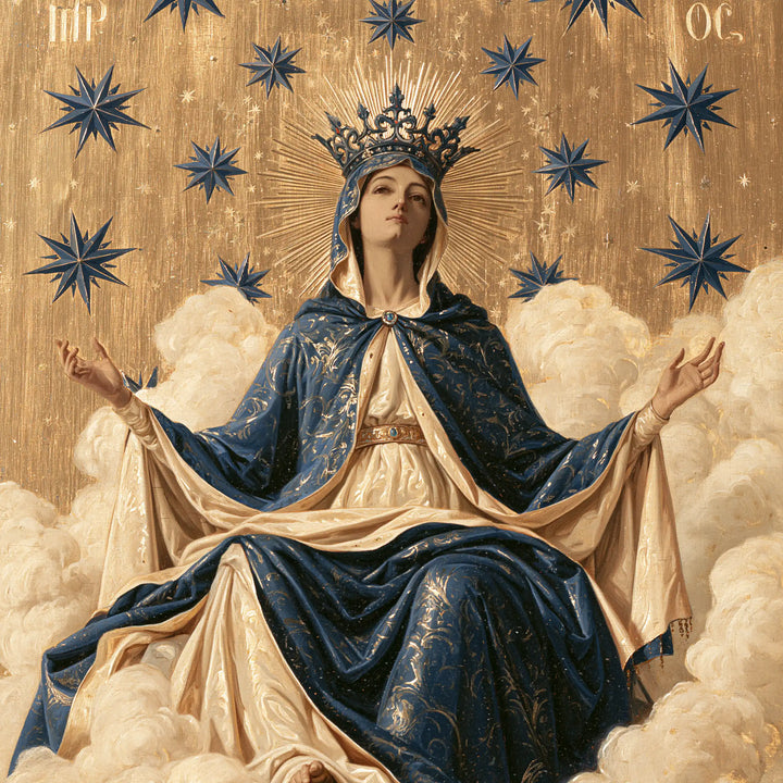Mary Queen of Heaven - Contemporary Byzantine · Square n° 2