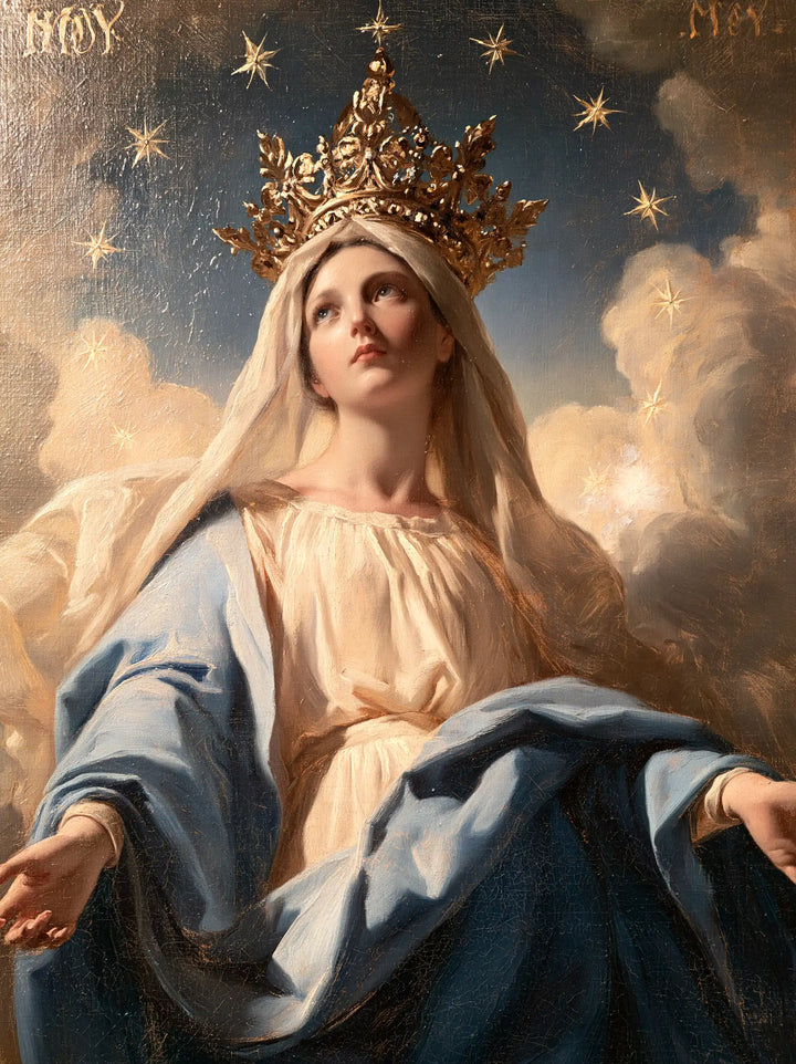 Mary, Queen of Heaven — The Queen Beneath the Star of the Deep Sky