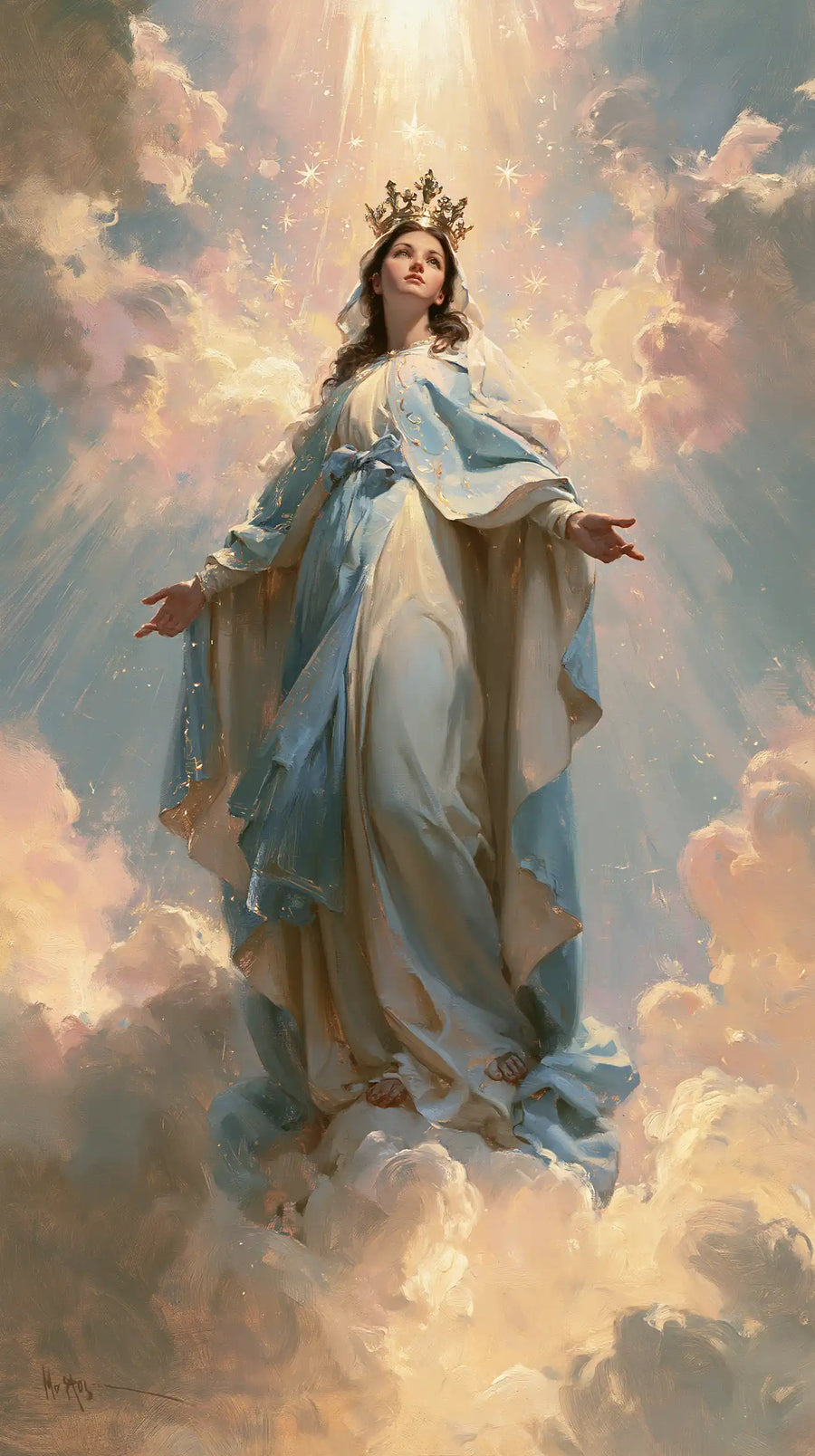 Mary Queen of Heaven - Impressionist · Portrait n° 2
