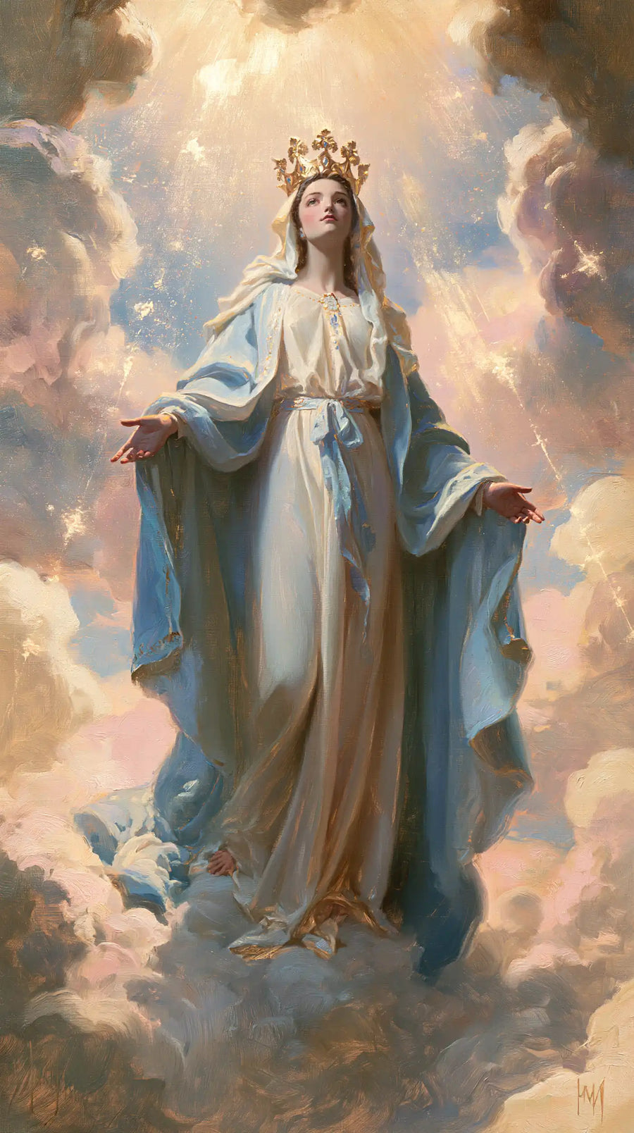 Mary Queen of Heaven - Impressionist · Portrait n° 19