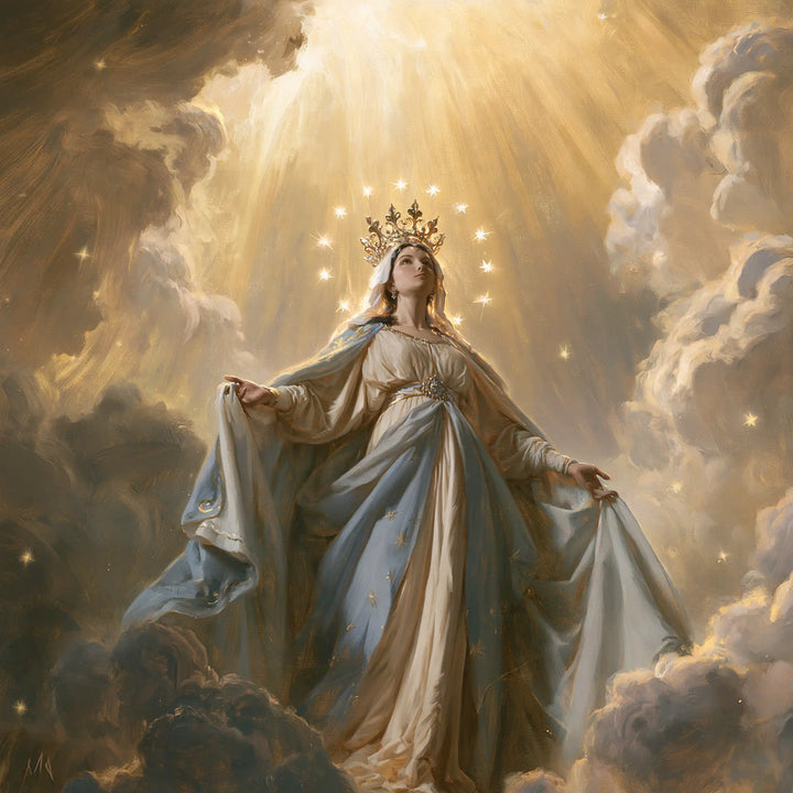 Mary Queen of Heaven - Mary before Heavenly Light · Square n° 5