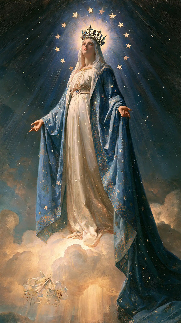 Mary, Queen of Heaven — The Long Train of the Blue Heavens