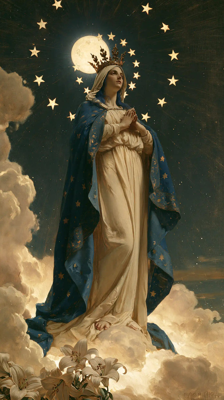 Mary, Queen of Heaven — Prayer Beneath the High Moon