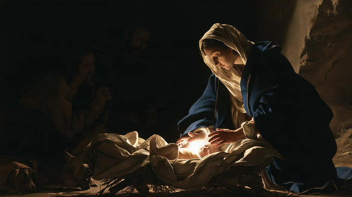 The Nativity - Caravaggio Tenebrism · Landscape n° 6
